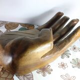 XXL wooden hand tray Vintage 1960 Italy