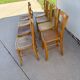 Set of 8 vintage bistro chairs