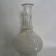 Vase carafe en verre décor pointe de diamant ananas