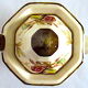 Coffee maker in earthenware decorated with hawthorn flowers, from the house Villeroy--Boch, model "Portobello"