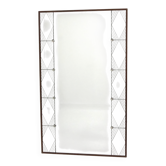 Scandinavian teak mirror Glas & Trä, Sweden, 1960