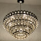 Chandelier in chrome metal tubes, 60s