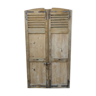 Pair of old shutters