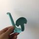Vintage enamelled metal hook