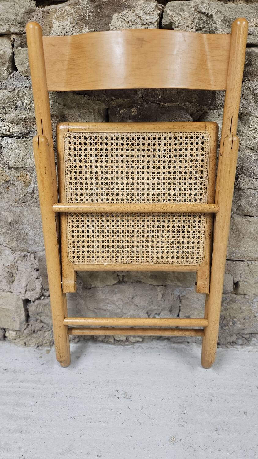 Folding cane chair from 1980
