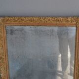 Mirror in gold stucco and glass mercury 91x126cm