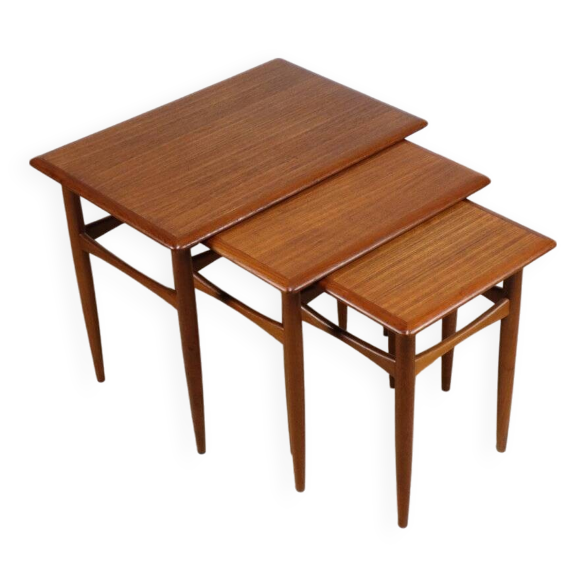 Tables gigognes scandinave en teck, 1960