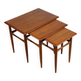 Tables gigognes scandinave en teck, 1960