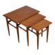 Tables gigognes scandinave en teck, 1960