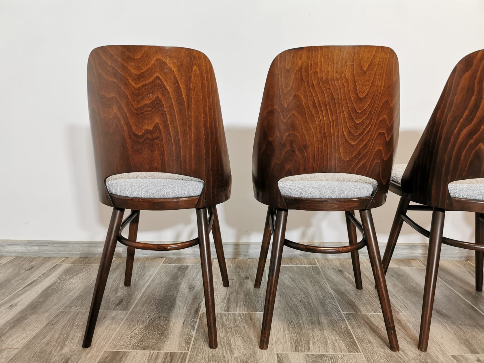 Dining Chairs by Radomir Hoffman for Ton, 1950s, Set of 4