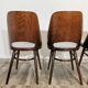Chaises de salle à manger par Radomir Hoffman pour ton, années 1950, Set de 4