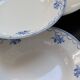 4 vintage Céranord Saint Amand soup plates — White earthenware with floral decor