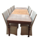 1 table + 6 upholstered chairs