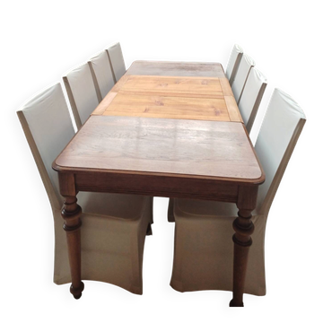 1 table + 6 chaises habillée