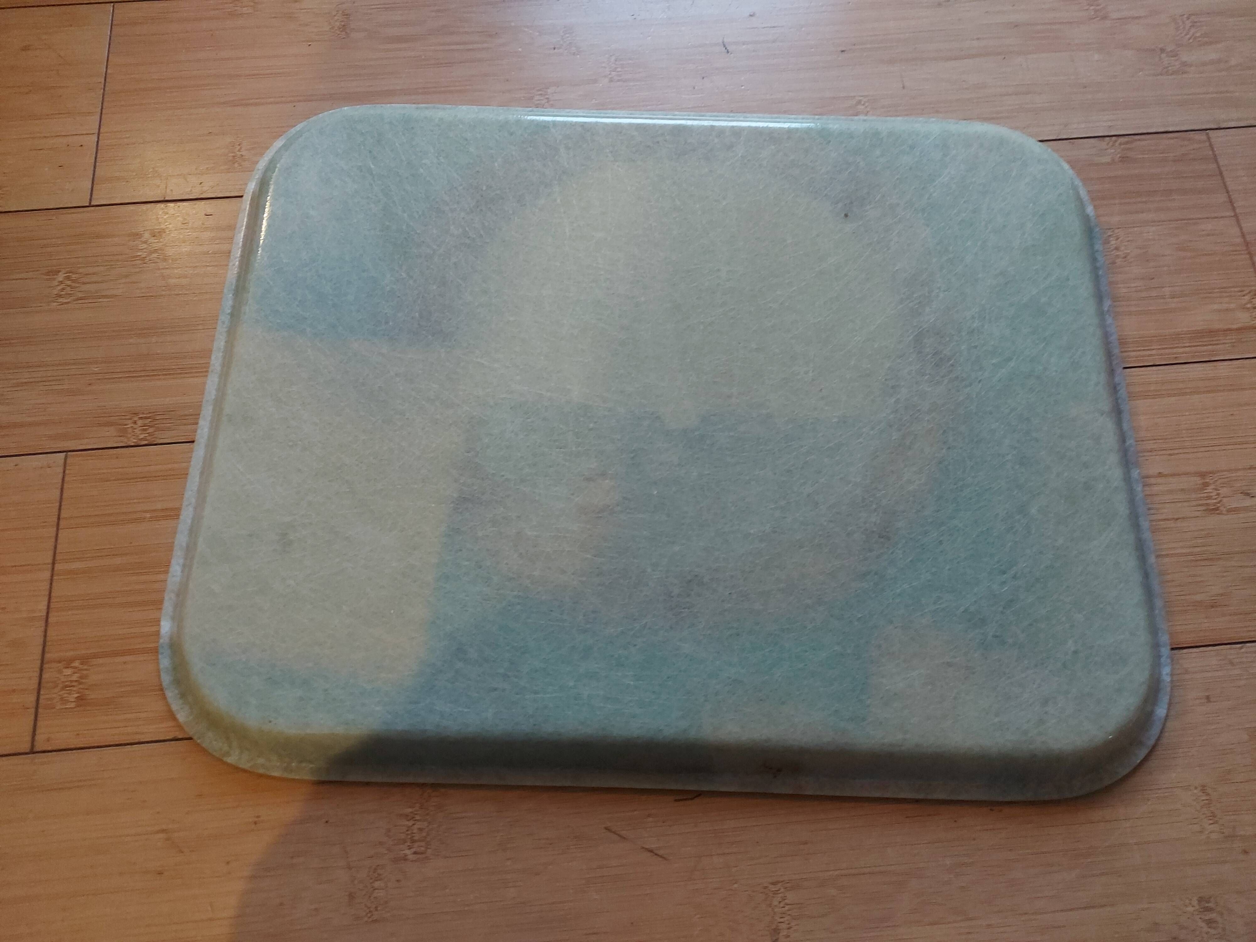Vintage tray 60's S fiberglass, regatta Saint Tropez, Sainte Maxime
