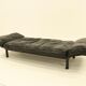 Daybed by Zanotta in black leather