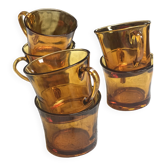6 tasses vintage Duralex