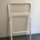 White folding chairs