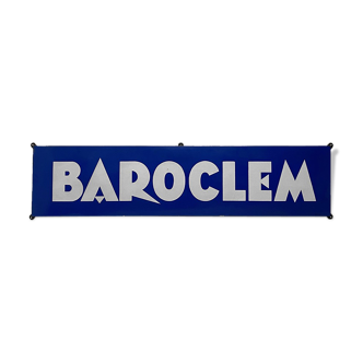 Enamelled plate "baroclem" vintage 50's