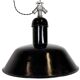 Black Enamel Industrial Pendant Lamp from AEG, 1930s