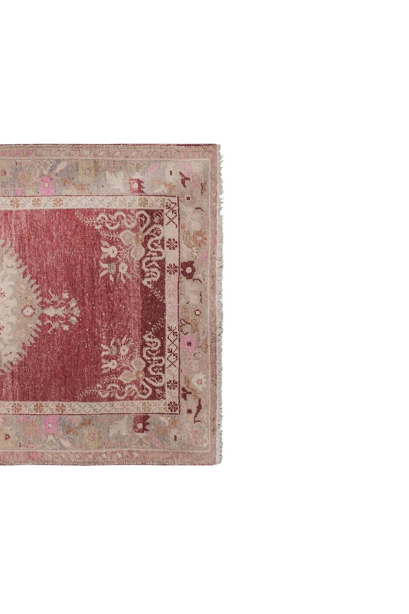 Vintage Turkish Oushak rug 113x207 cm