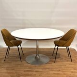 70s round tulip dining table