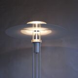 Vintage white floor lamp from 3-line series by Benny Frandsen - award wining minimalist design from