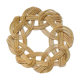 Vintage braided wicker underside