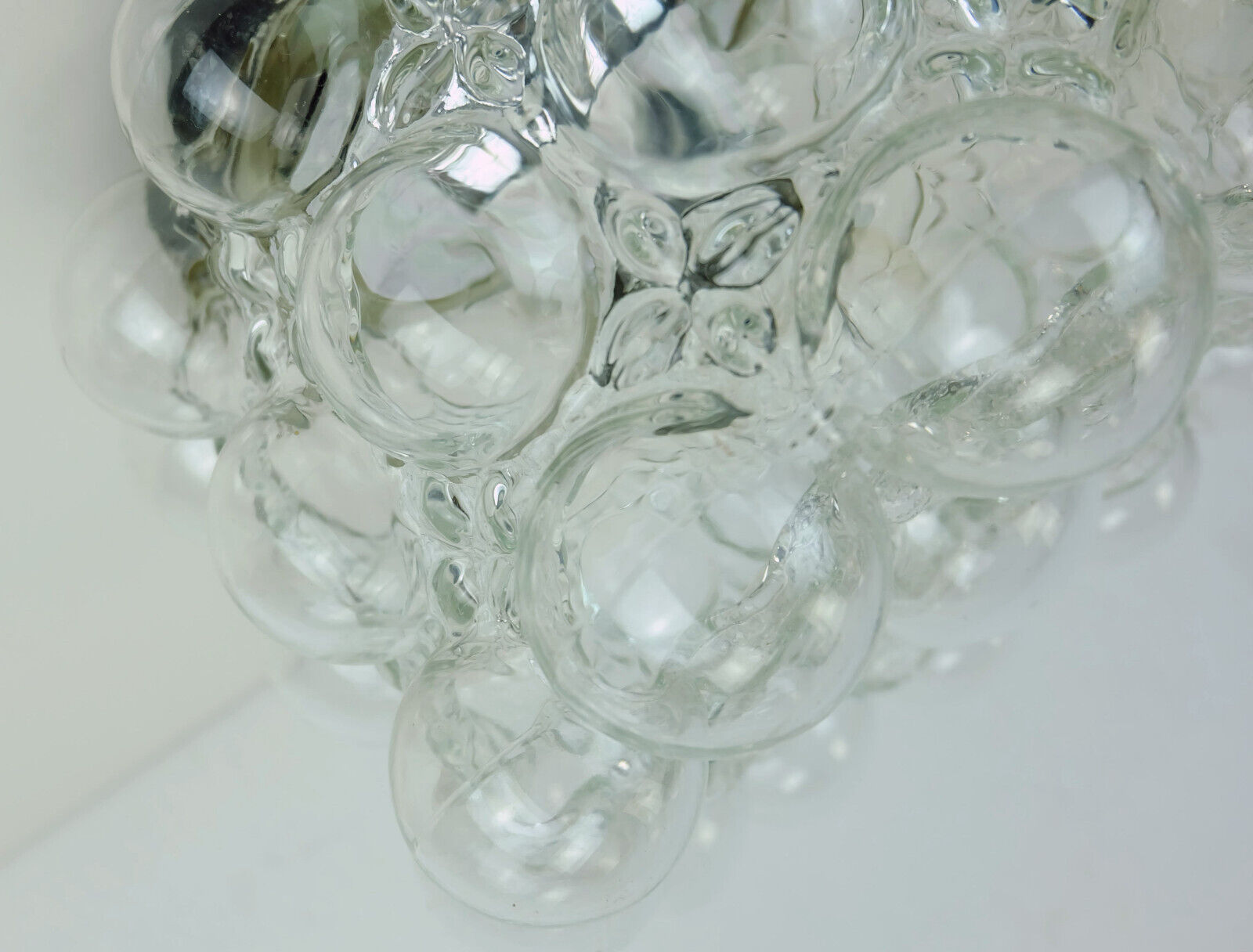 Plafonnier en verre et métal par Helena Tynell pour Limburg années 1960