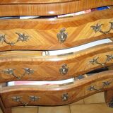 secretary style louis xv curved rosewood