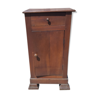 19th walnut bedside