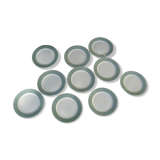 Lot of 10 plates Digoin Sarreguemines