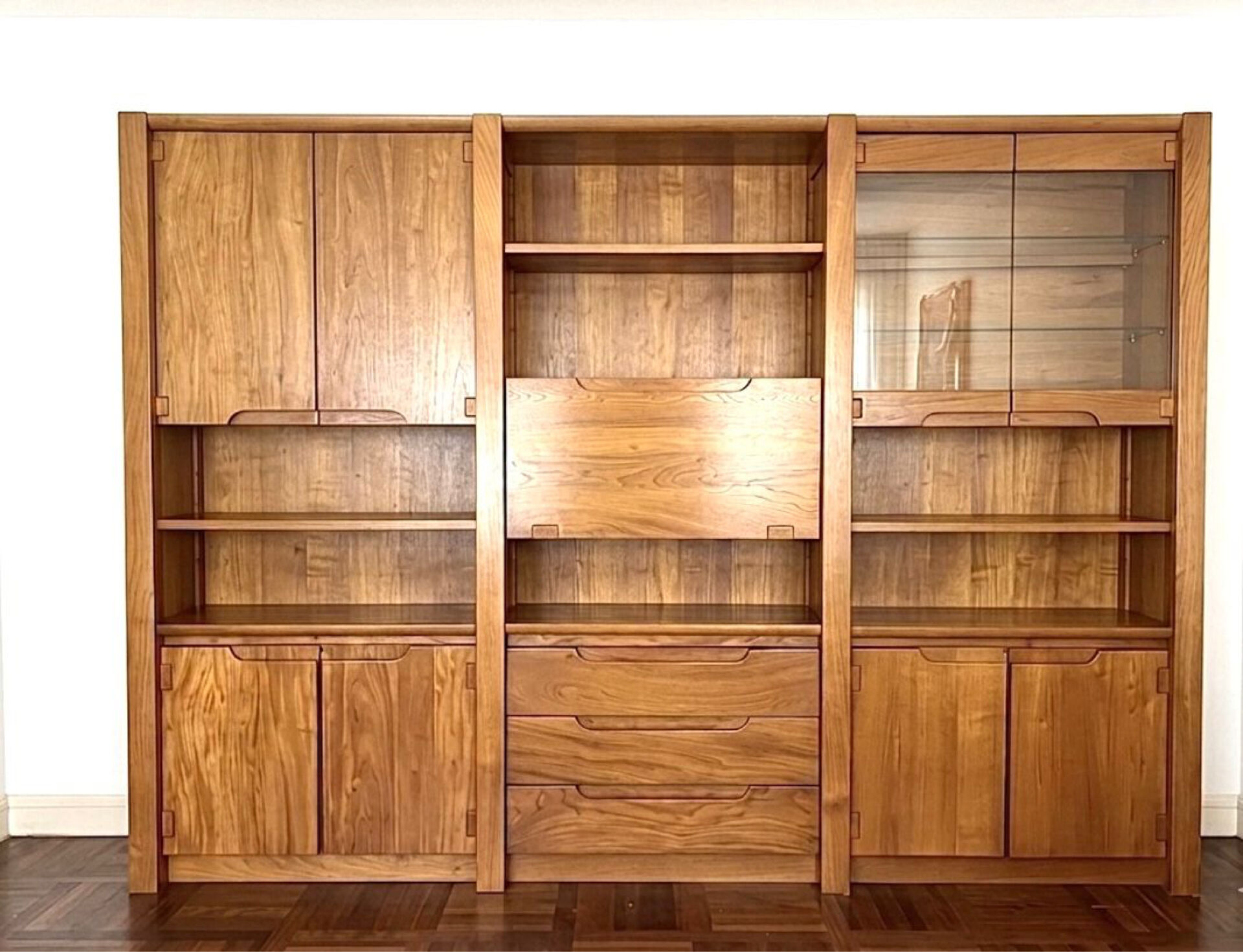 Bibliothèque Roche Bobois en bois massif