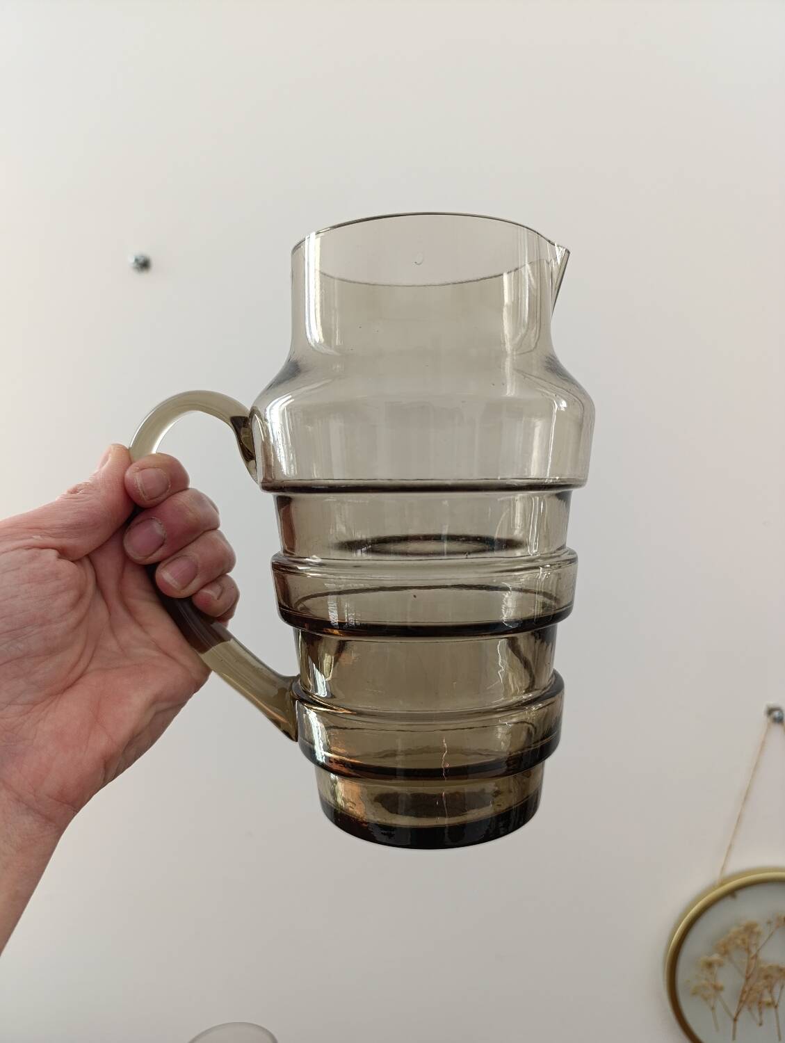 Service à Boisson Vintage Prestige XL - Verre Fumé Ambré Années 60/70