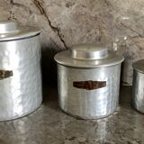 Hammered metal kitchen boxes series