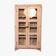 Antique display cabinet in bleached cream teak from Burma.
