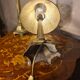 Paire de lampes en régule doré, 1960