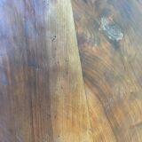 Oval walnut table
