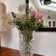 Moulded glass vase