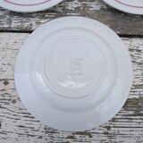 Set of 5 flower patterned dessert plates