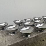 12 stainless steel cups 1970