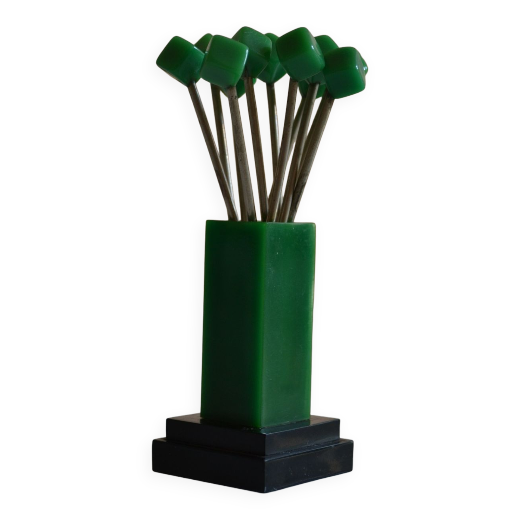 Set of 11 spades a aperitif epoque art deco in bakelite