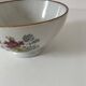 Large light grey speckled earthenware bowl with floral decoration – 1960s–1970s