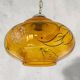 Vintage amber glass romantic hanging light