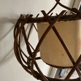 Louis Sognot style rattan pendant lamp