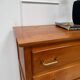 Vintage chest of drawers with compass feet