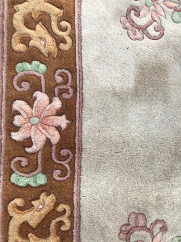 Tapis vintage chinois fait main 140x207 cm