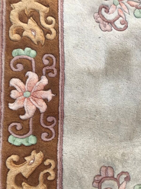 Tapis vintage chinois fait main 140x207 cm