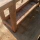 Old workshop bench in solid oak