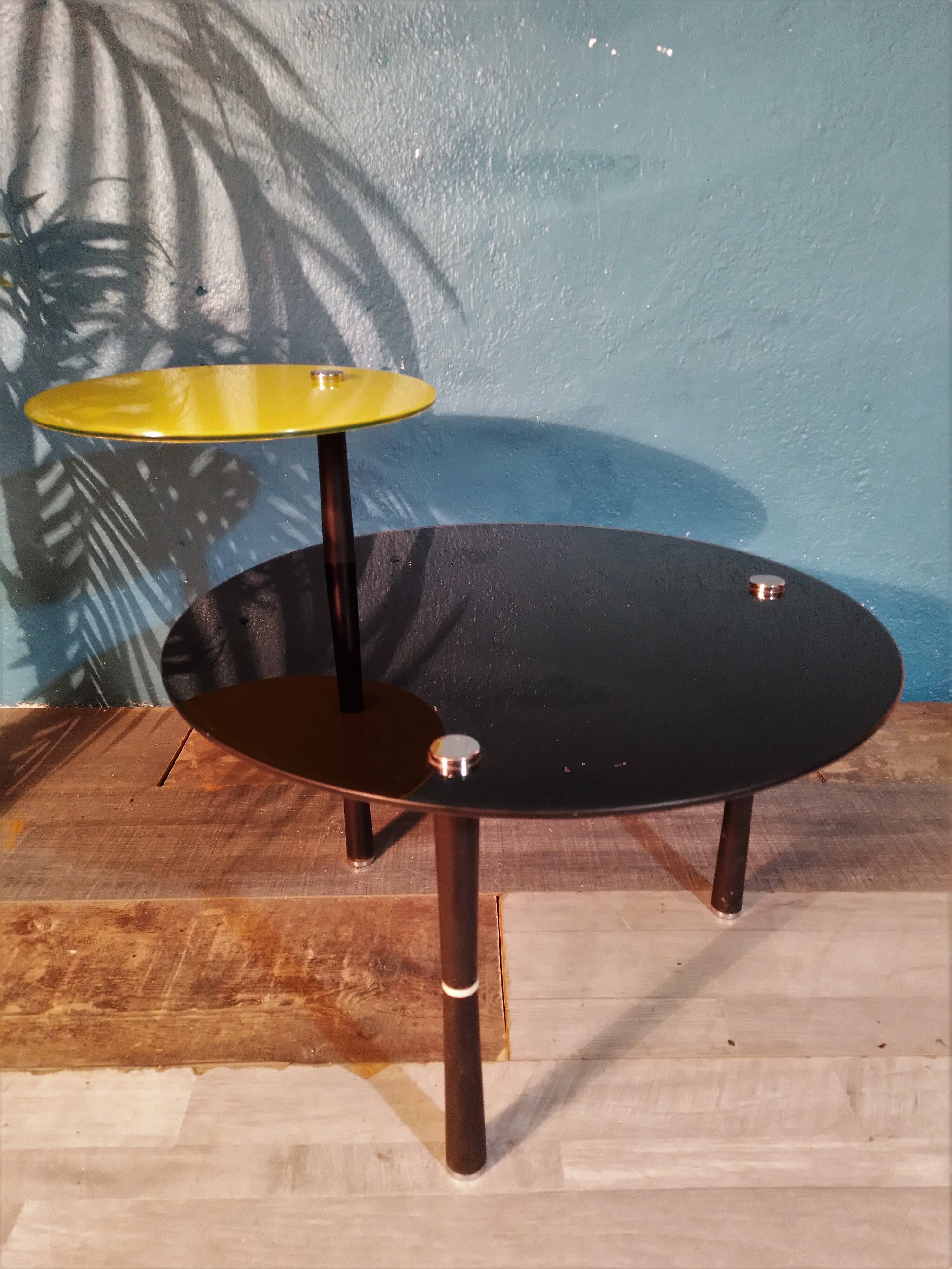 Double tray coffee table 1990s